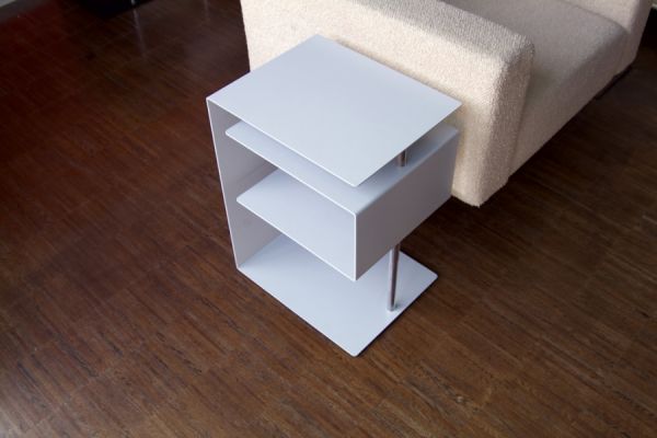 Beistelltisch X-Centric Table in Silber