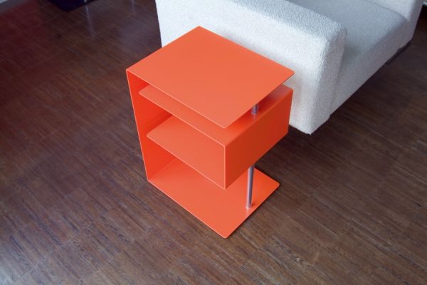 Beistelltisch X-Centric Table in Orange