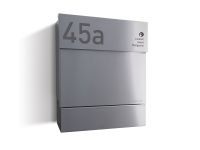 Letterman 5 Briefkasten Edelstahl mit Gravur Letterman 5 Briefkasten Edelstahl mit Gravur