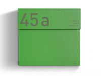 Briefkasten Letterman 4 Hellgrün Frontal Gravur Briefkasten Letterman 4 Hellgrün Frontal Gravur