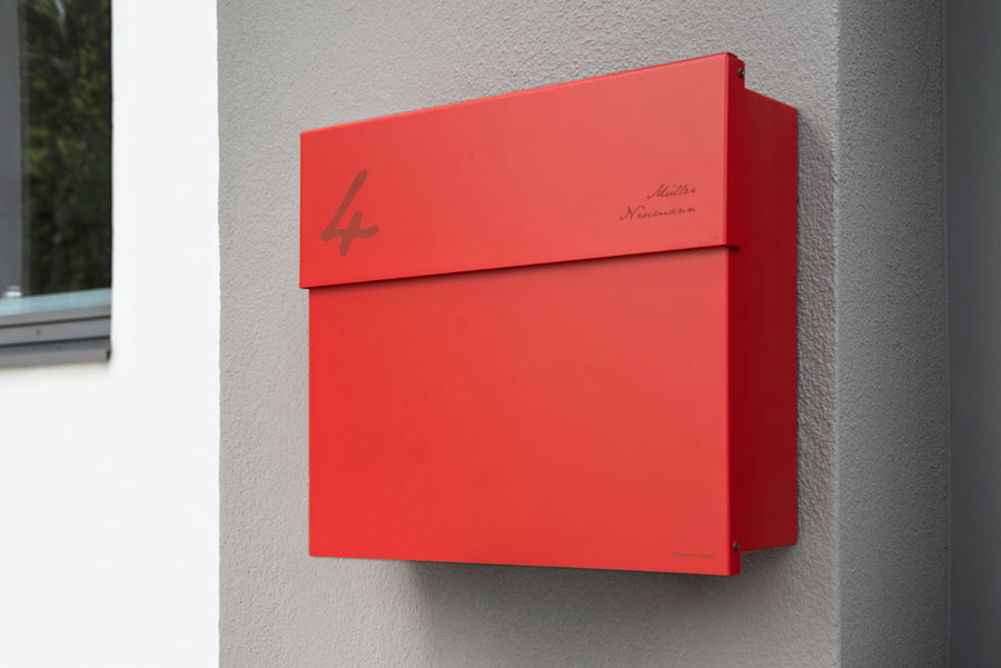 Briefkasten Letterman 5 Edelstahl | designbowl Briefkasten Letterman 5 Edelstahl | designbowl