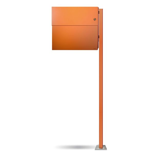 Standbriefkasten Letterman XXL 2K orange mit Klingel orange