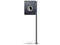 Standbriefkasten Letterman 2 Anthrazit mit Gravur Standbriefkasten Letterman 2 Anthrazit mit Gravur