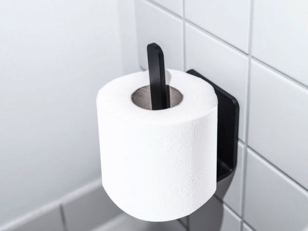 WC-Rollenhalter 2 in Schwarz von Radius Design