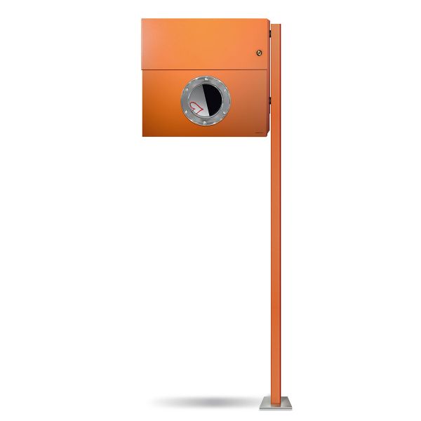 Standbriefkasten Letterman XXL K orange mit Klingel orange