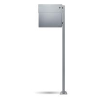 Vorschau: Standbriefkasten Letterman 4K silber inkl. LED Licht und Klingel orange Vorschau: Standbriefkasten Letterman 4K silber inkl. LED Licht und Klingel orange