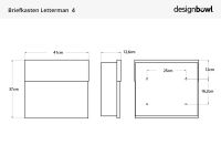 Vorschau: Briefkasten Letterman 4K Abmessungen Vorschau: Briefkasten Letterman 4K Abmessungen