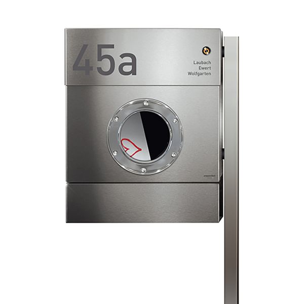 Standbriefkasten Letterman 2K Edelstahl inkl. LED Licht