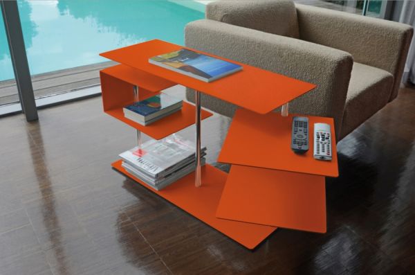 Beistelltisch X-Centric Table 2 in Orange