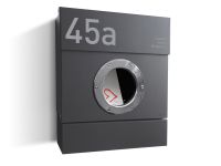 Briefkasten Letterman 2 Anthrazit Gravur Briefkasten Letterman 2 Anthrazit Gravur