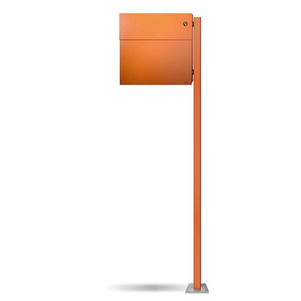 Standbriefkasten Letterman 4K orange inkl. LED Licht und Klingel orange